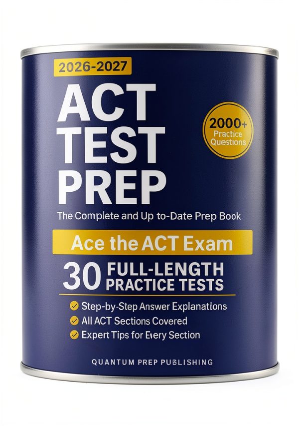ACT Official Test Guide 2025 Edition 779 Page Comprehensive Workbook-0