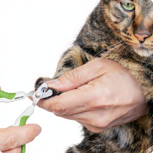 Pet Nail Clippers SHINY PET for Cats & Dogs – Angled Blades, Grip-2
