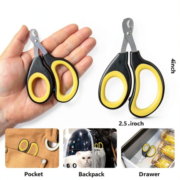 Cat Nail Clippers FJCTER Professional Grooming Tool for Small Pets-5